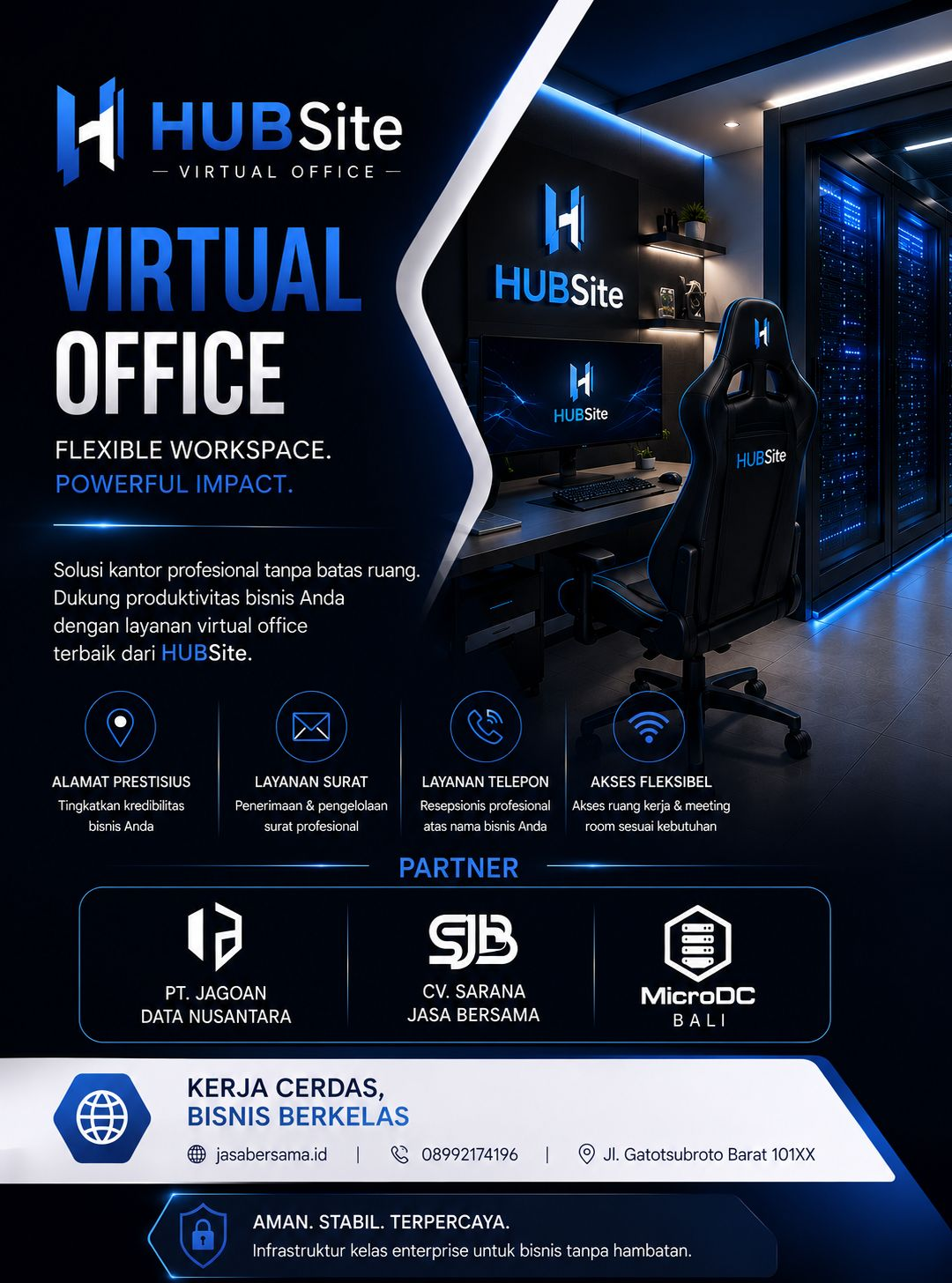 HUBSite Virtual Office - Kerja Cerdas, Bisnis Berkelas